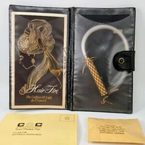 ​RARE VTG 1970s Hair Fire Fiber Optic Coiffure Light Kit 23K Gold Finish NOS